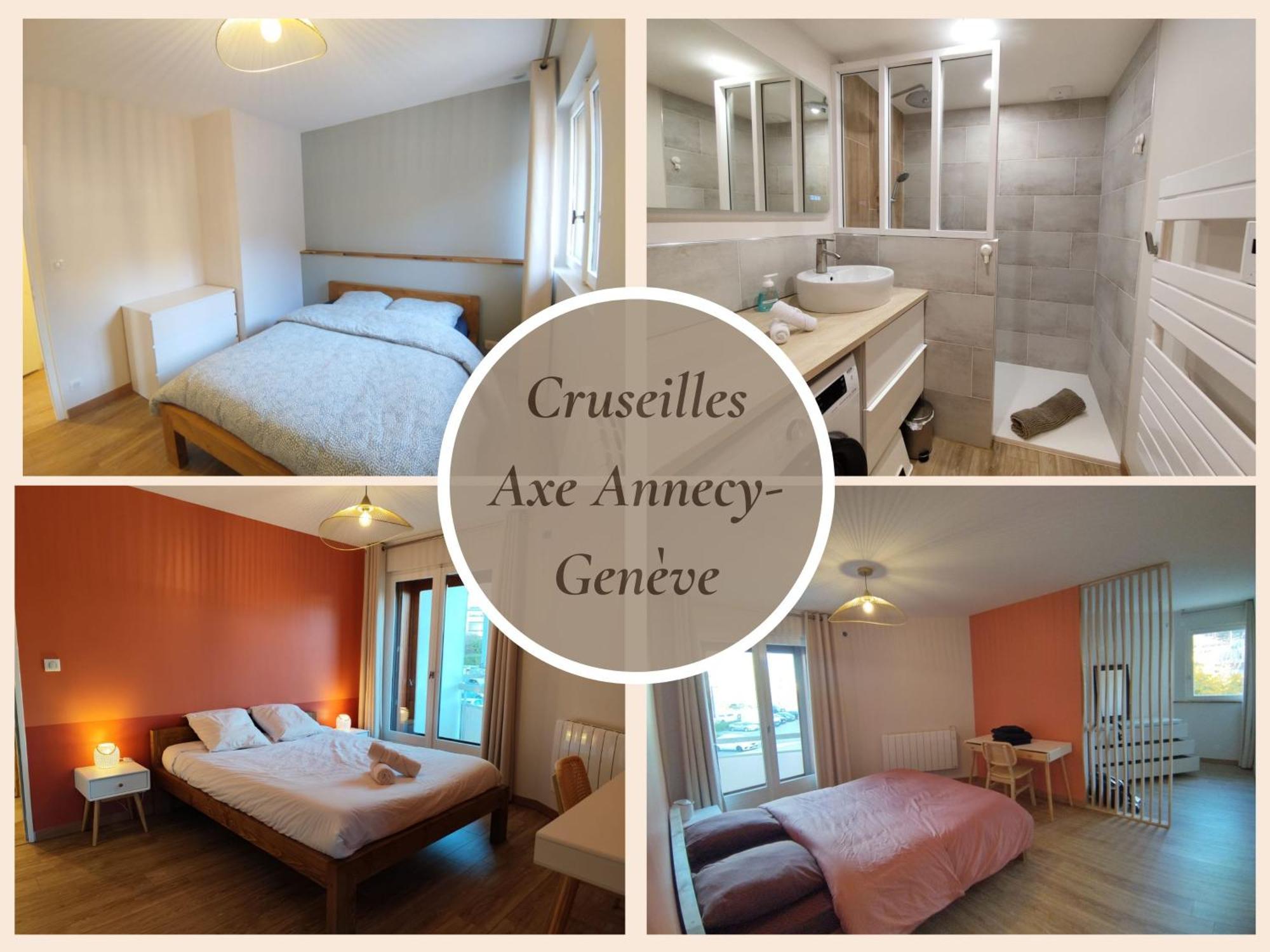 L'Ecrin Connecte-Axe Annecy-Geneve-Wifi-Confort Cruseilles Extérieur photo